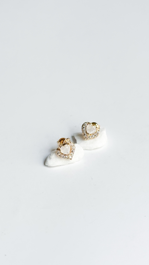 TOPO CORAZON ENCAJE BLANCO