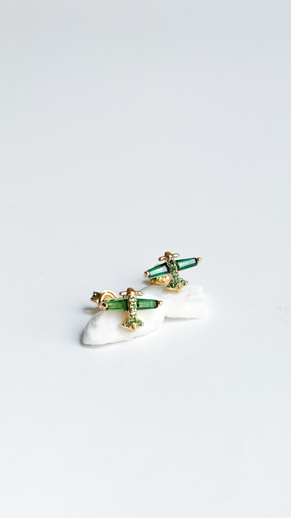 TOPO AVION BAGUETTE VERDE