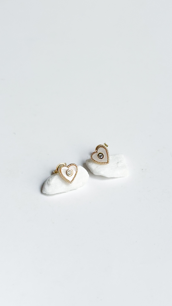 TOPO CORAZON ESMALTADO BLANCO