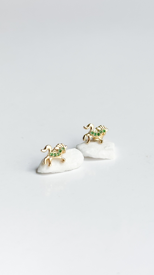 TOPO CABALLO CIRCON VERDE