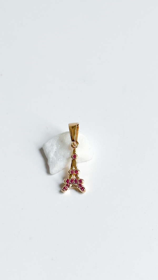 DIJE TORRE EIFFEL ROSADA