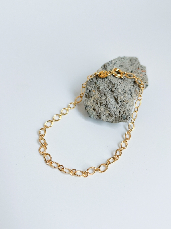 PULSERA OVALO DIAMANTADO